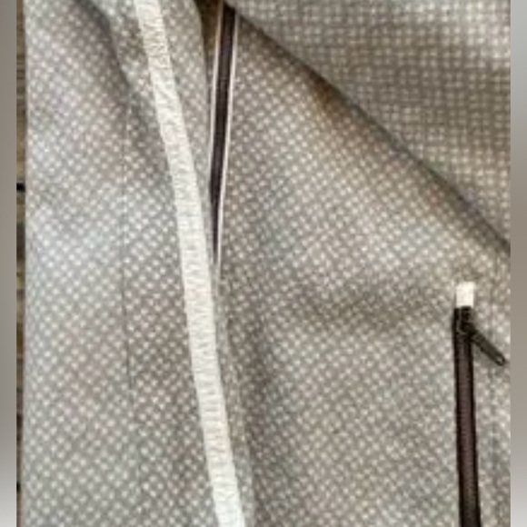 Killtec Women’s Fleece ski Jacket w/ standup collar grey & white Size 4 - Picture 7 of 8